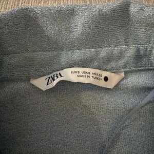 Zara Sparly Blue Shirt